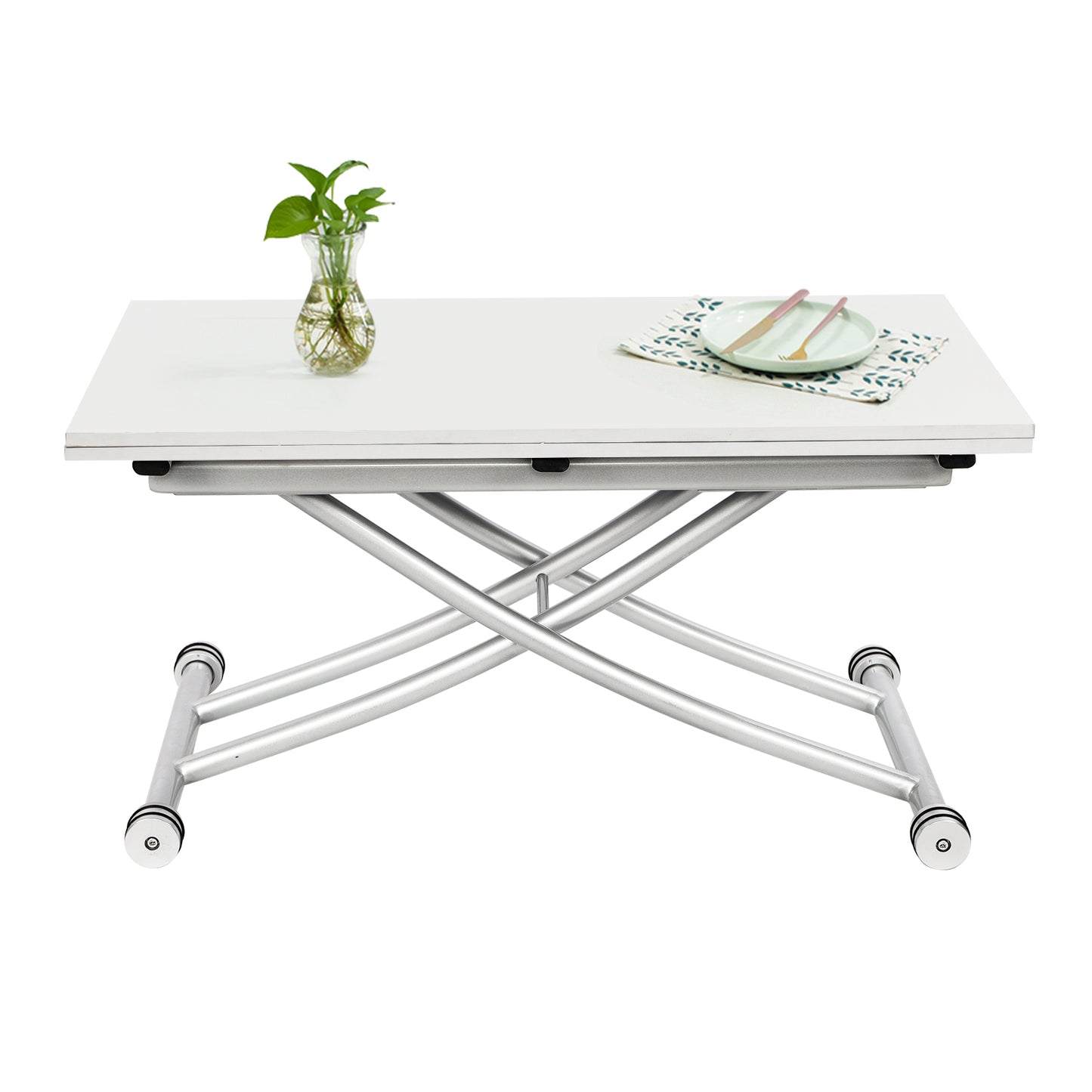 Modern Top Lifting Coffee Table to Adjustable Dining Table