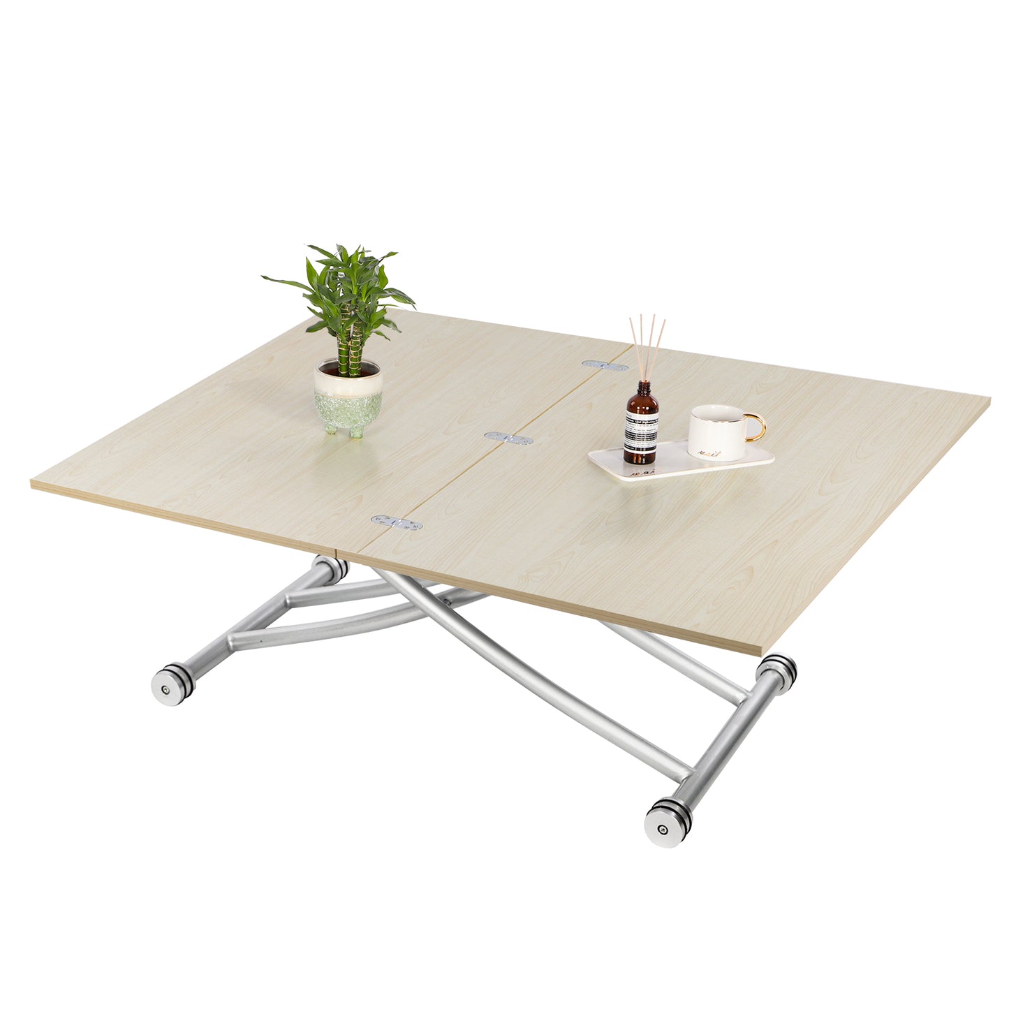 Multi-functional Top-Lifting Coffee Table to Adjustable Dining Table