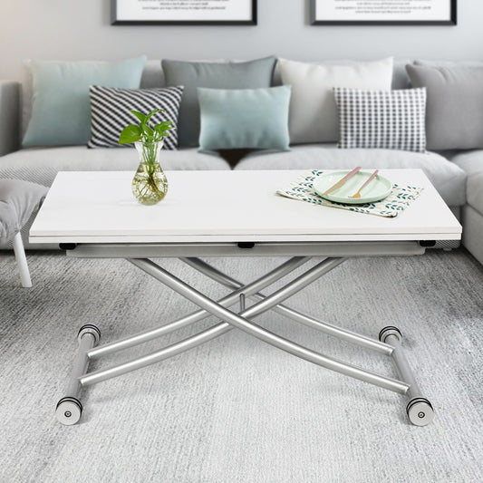 Modern Top Lifting Coffee Table to Adjustable Dining Table