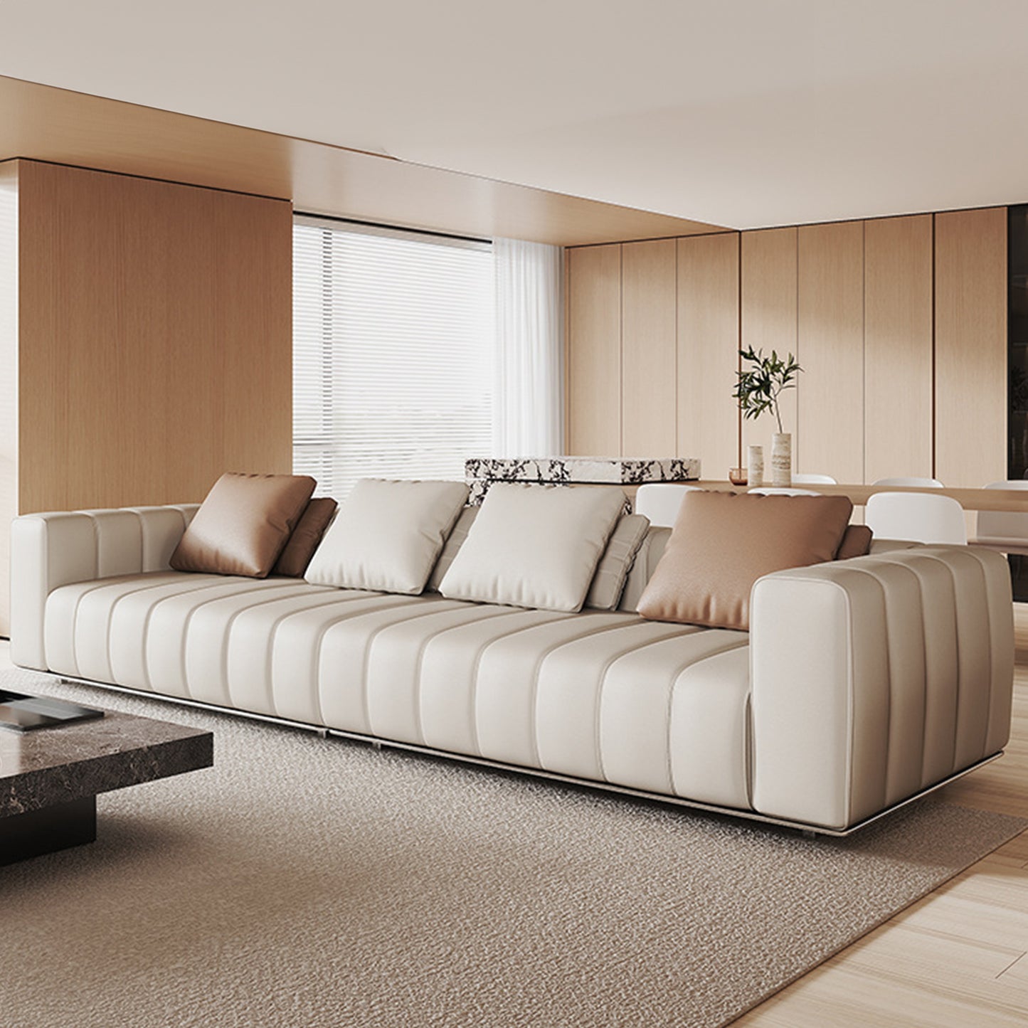 Modern Leather Living Room Sofa