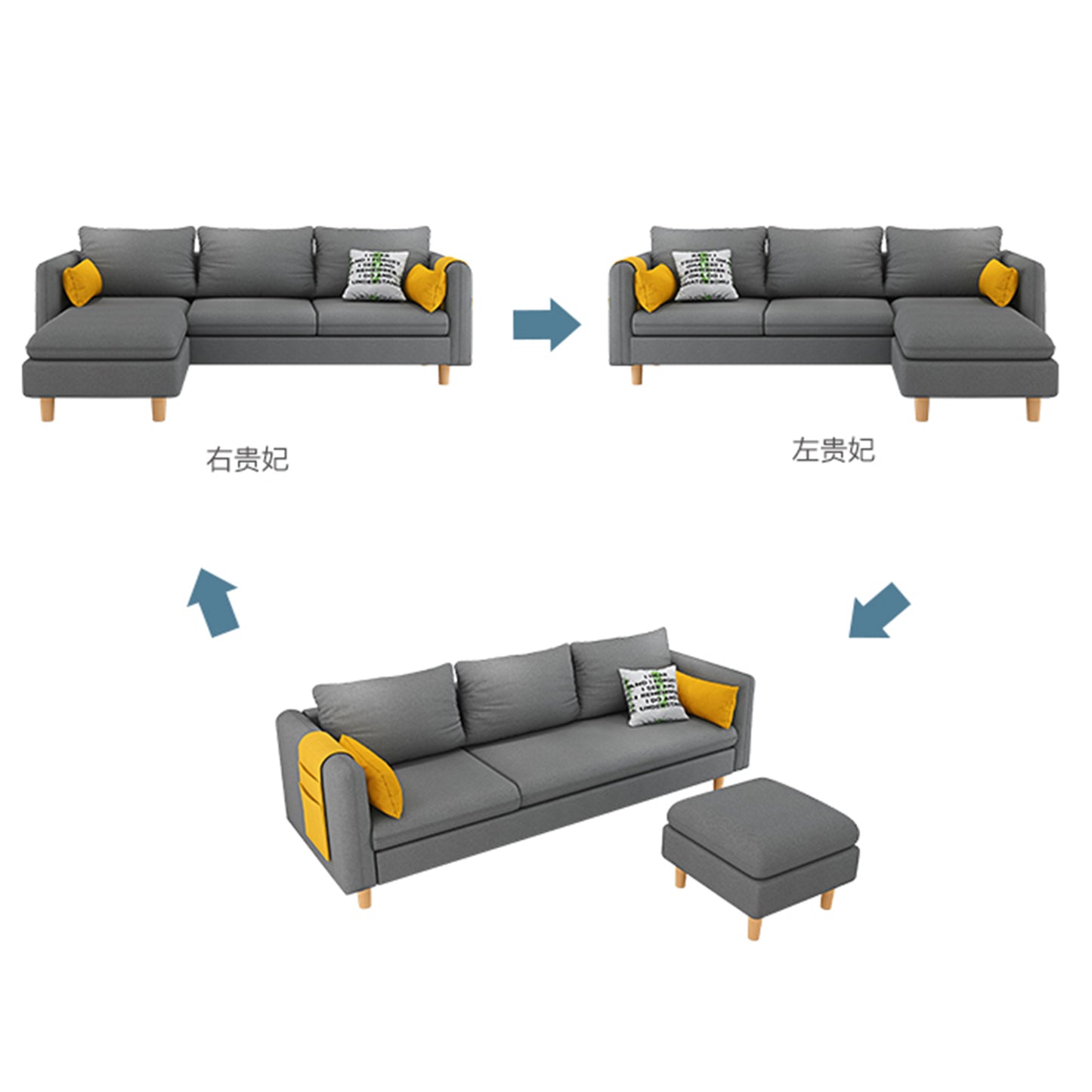 Modern Apartment living room sofa set