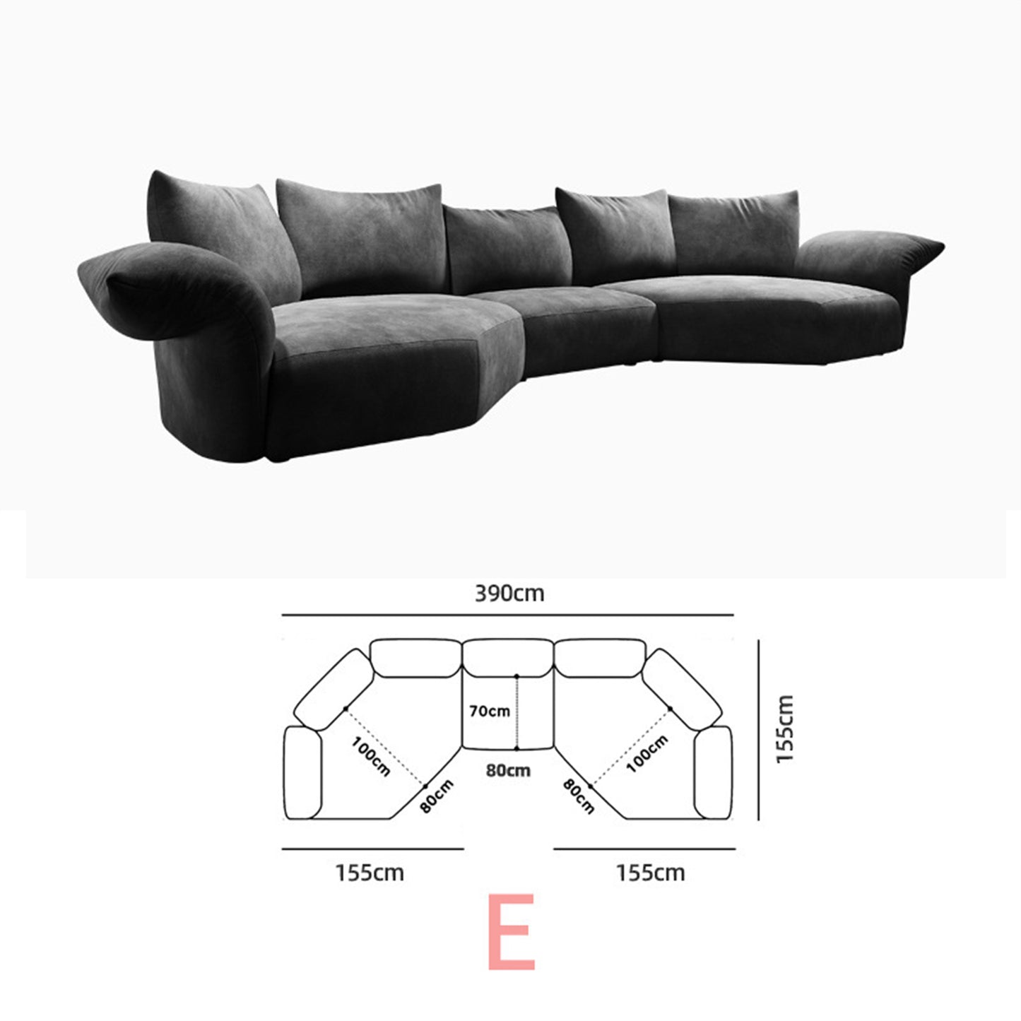 Living Room Sectional Sofa Set