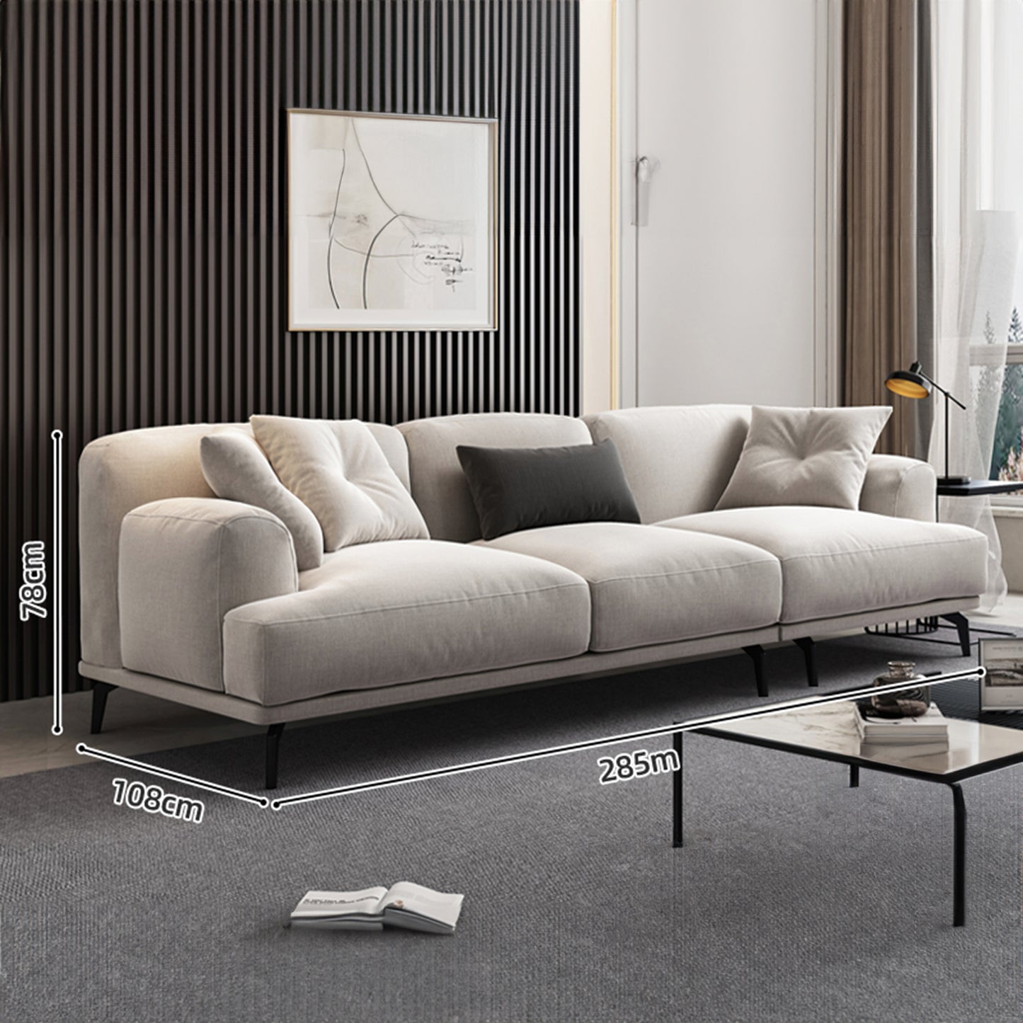 Modern Fabric Living room Sofa Set